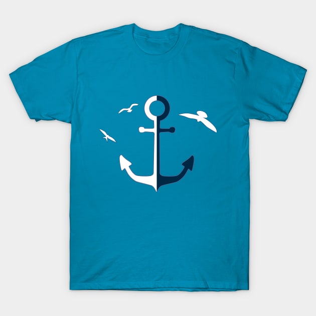 maritime anchor T-Shirt by Bianka